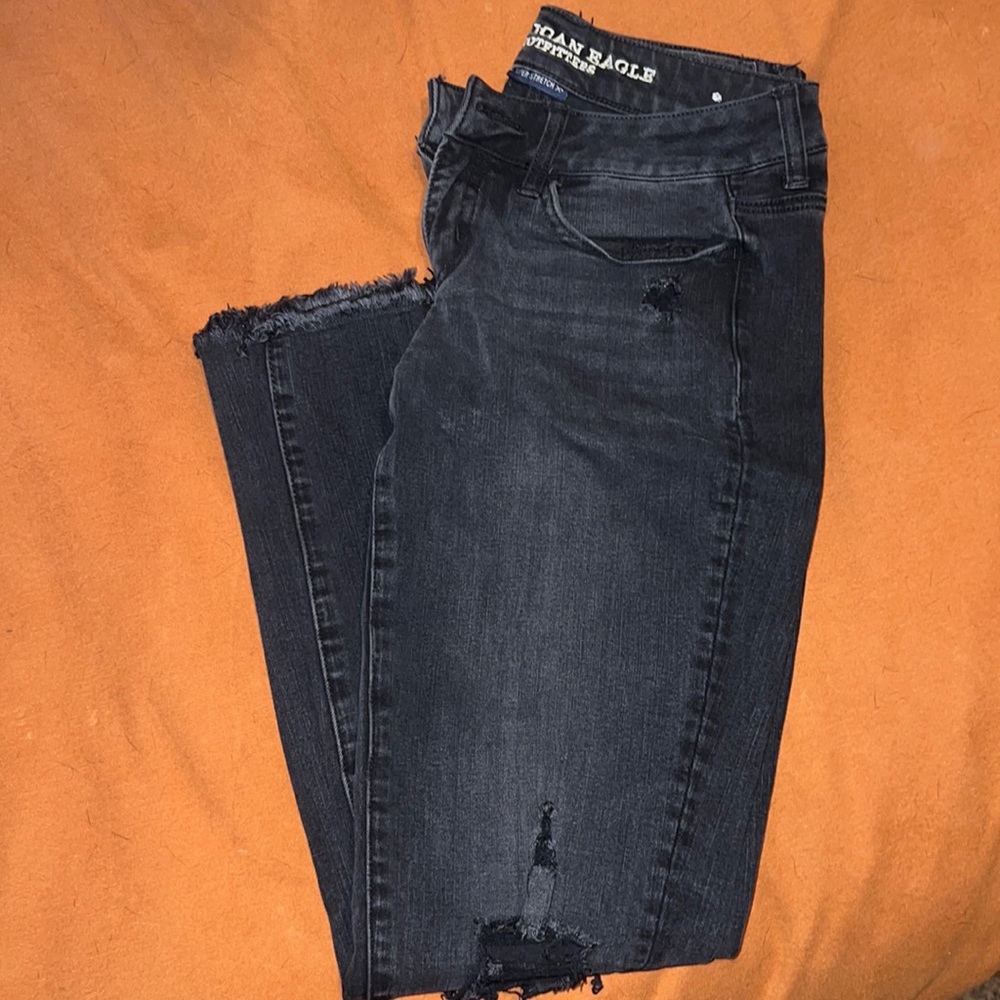 American Eagle Super Low Jegging black